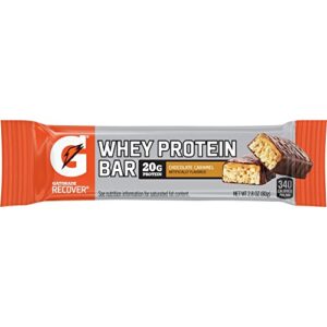 gatorade recover chocolate caramel whey protein bar, 2.8 ounce