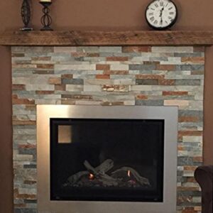 Circular Sawn Barn Beam Fireplace Mantel Solid Rustic Timber (Unfinished, 4x6x60)