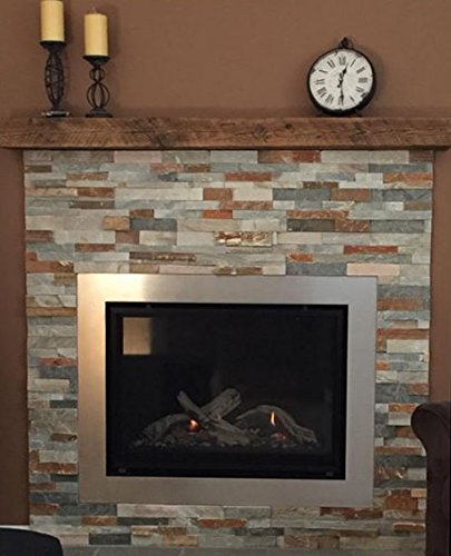 Circular Sawn Barn Beam Fireplace Mantel Solid Rustic Timber (Unfinished, 4x6x60)