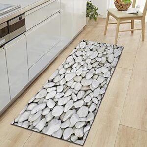 OPLJ Long Kitchen Mat Cobblestone Grain Bath Carpet Floor Mat Home Entrance Doormat Modern Rug Bedroom Living Room Floor Mats A8 60x180cm