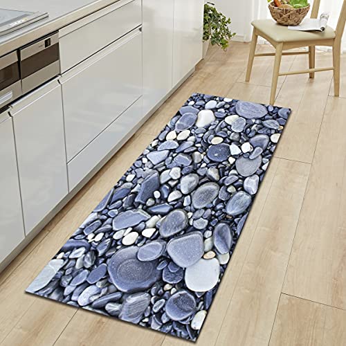 OPLJ Long Kitchen Mat Cobblestone Grain Bath Carpet Floor Mat Home Entrance Doormat Modern Rug Bedroom Living Room Floor Mats A8 60x180cm