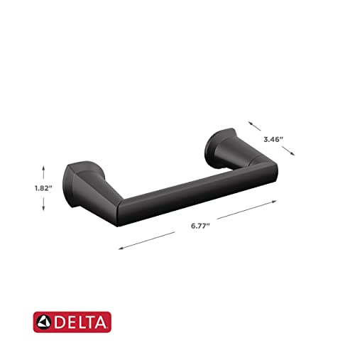 Delta Faucet 772500-BL Galeon Toilet Paper Holder, Matte Black