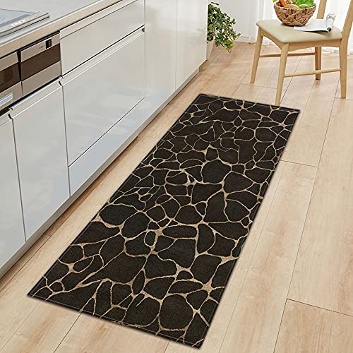 OPLJ Marble Printed Non Slip Entrance Door Bathroom Mat Carpet Kitchen Bedroom Bath Floor Mats Home Rugs Doormat Decor A8 60x180cm