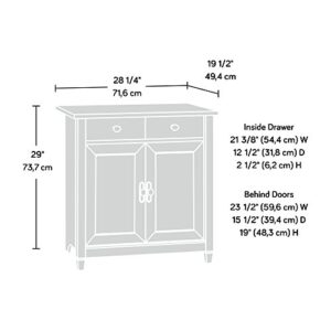 Sauder Edge Water Utility Cart/Stand, Chalked Chestnut finish