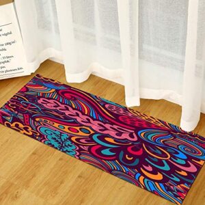 OPLJ Kitchen Carpet Entrance Doormat Home Kids Living Room Anti-Slip Bath Mat Hallway Bedroom Children's Rug Doormat A9 60x180cm