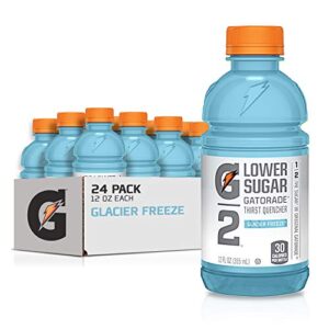 gatorade g2 thirst quencher, lower sugar, glacier freeze, 12 ounce (pack of 24)