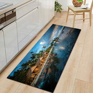 OPLJ Nature Series Door Mat Living Room Bedroom Carpet Comfortable Carpet Home Decor Kitchen Mat A4 50x80cm+50x160cm