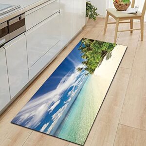 OPLJ Home Non-Slip Kitchen Carpet Entrance Door mat Bedroom Floor Decoration Corridor Balcony Living Room Carpet mat A5 50x160cm