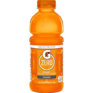 gatorade zero, orange, 20 oz 12 pk