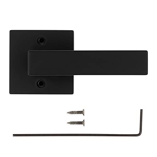 Kwikset Singapore Half-Dummy Door Lever with Microban in Matte Black