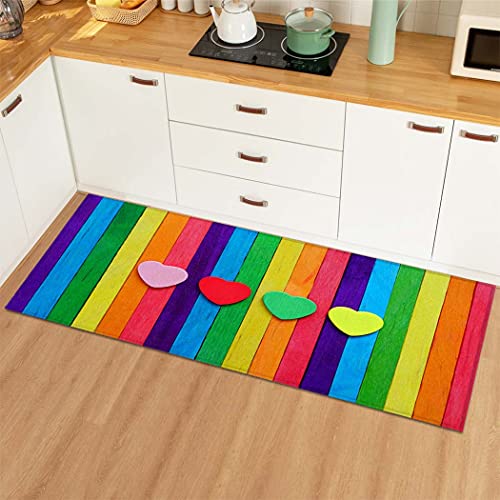 OPLJ Sweet Home Kitchen Mat Carpet Anti-Slip Door Mat Living Room Bedroom Kitchen Floor Mat Door Mat Carpet A6 50x160cm