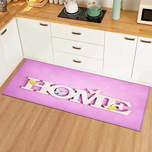 OPLJ Sweet Home Kitchen Mat Carpet Anti-Slip Door Mat Living Room Bedroom Kitchen Floor Mat Door Mat Carpet A6 50x160cm