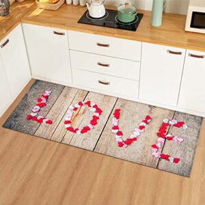 OPLJ Sweet Home Kitchen Mat Carpet Anti-Slip Door Mat Living Room Bedroom Kitchen Floor Mat Door Mat Carpet A6 50x160cm