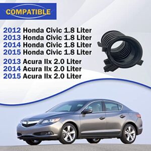Air Cleaner Intake Hose Tube with Clamps for 2012-2015 Honda Civic 1.8L/ 2013-2015 Acura Ilx 2.0L 17225-R1A-A01