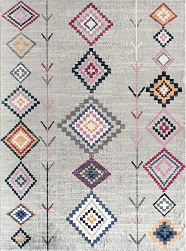 CosmoLiving by Cosmopolitan Cyprus Collection Area Rug, 2'0"x8'0", Native Grey