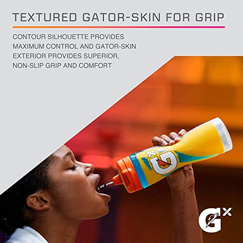 Gatorade Gx Hydration System, Non-Slip Gx Squeeze Bottles, Marble Blue