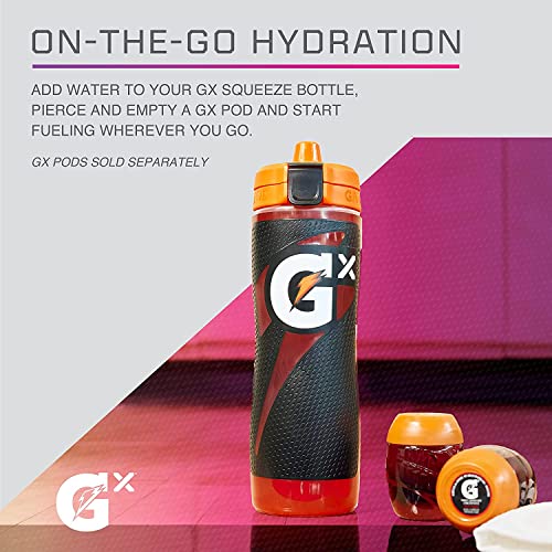 Gatorade Gx Hydration System, Non-Slip Gx Squeeze Bottles, Marble Blue