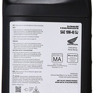 HONDA 08C35-A141L01 Honda Pro GN4 Motor Oil, 10W40, 1 gal