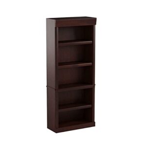 sauder 5 tier heritage hill library – classic cherry finish