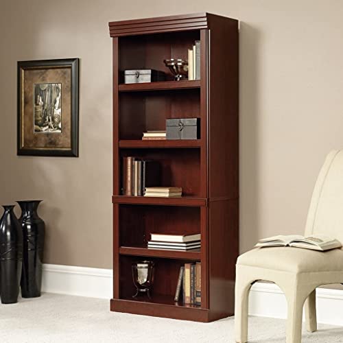 Sauder 5 tier Heritage Hill Library - Classic Cherry finish