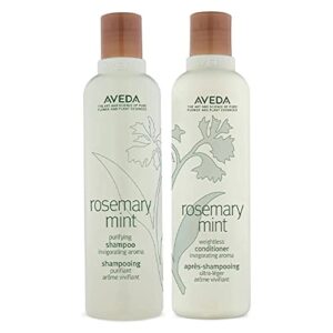 aveda rosemary mint purifying shampoo 8.5oz & weightless conditioner, 8.5 fl oz (pack of 2)