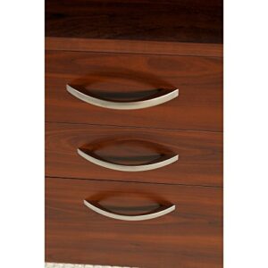 Bush Business Furniture Series C Elite 48W x 30D Desk Shell with 3 Drawer File in Hansen Cherry