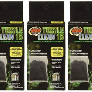 (3 Pack) Zoo Med Turtle Clean 15 Activated Carbon Inserts