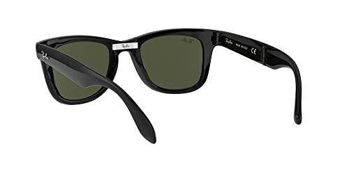 Ray-Ban Men Square Sunglasses Black Frame Grey Lens Medium