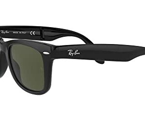 Ray-Ban Men Square Sunglasses Black Frame Grey Lens Medium