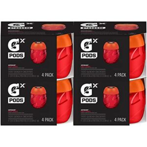gatorade gx hydration system, non-slip gx squeeze bottles or gx sports drink concentrate pods, 4 count (pack of 4)