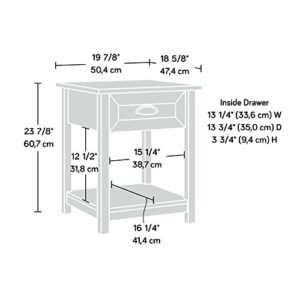 Sauder County Line Side Table/Night Stand, Salt Oak Finish