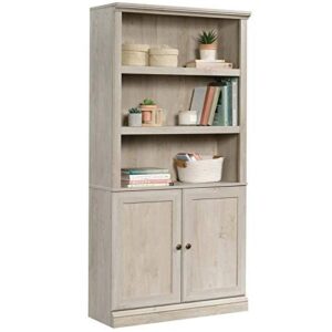 Sauder Miscellaneous Bookcase with Doors, L: 35.28" x W: 13.23" x H: 69.76", Chalked Chestnut finish