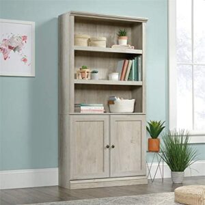 Sauder Miscellaneous Bookcase with Doors, L: 35.28" x W: 13.23" x H: 69.76", Chalked Chestnut finish