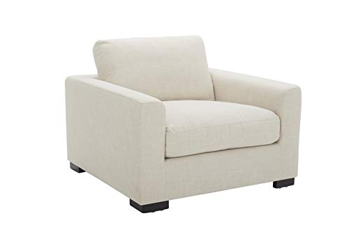Amazon Brand - Stone & Beam Westview Extra-Deep Down-Filled Accent Chair, 43.3"W, Cream