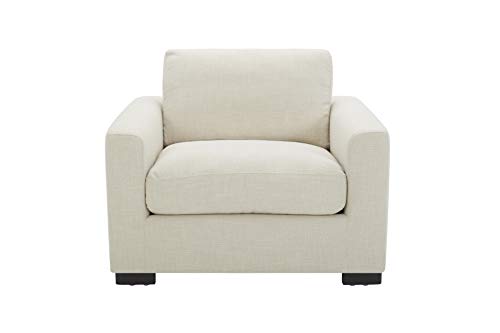 Amazon Brand - Stone & Beam Westview Extra-Deep Down-Filled Accent Chair, 43.3"W, Cream