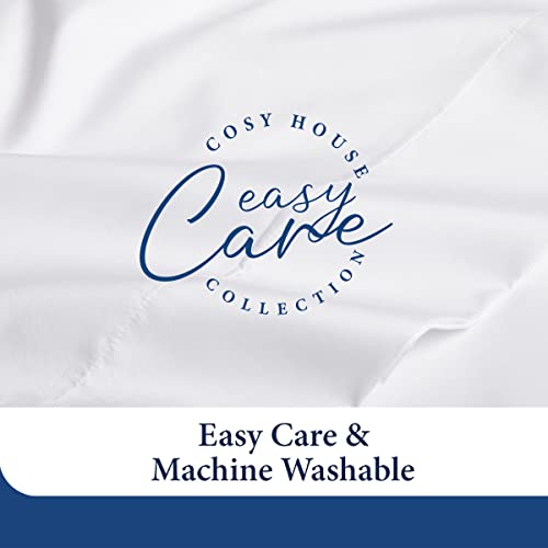 Cosy House Collection Luxury Bamboo Sheets - 4 Piece Bedding Set - Bamboo Viscose Blend - Soft, Breathable, Deep Pocket - 1 Fitted Sheet, 1 Flat, 2 Pillow Cases - Full, Cream