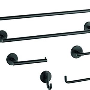 DELTA FAUCET 75950-BL Trinsic Toilet Paper Holder, 3.31 x 6.97 x 1.1 Inches, Matte Black