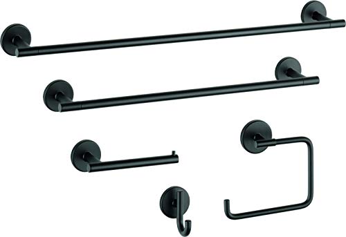 DELTA FAUCET 75950-BL Trinsic Toilet Paper Holder, 3.31 x 6.97 x 1.1 Inches, Matte Black