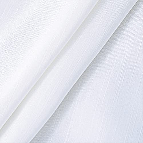 Biscaynebay Wrap Around Bed Skirts for Queen Beds 15 Inches Drop, White Elastic Dust Ruffles Easy Fit Wrinkle & Fade Resistant Silky Luxurious Fabric Solid Machine Washable