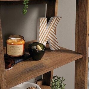 Sauder Trestle 5-Shelf Bookcase, Vintage Oak finish