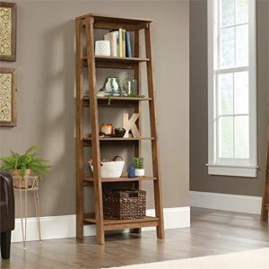 Sauder Trestle 5-Shelf Bookcase, Vintage Oak finish