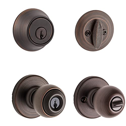 KWIKSET 690P 11P CP K6 Venetian Bronze Polo Combo Pack Lockset, Model: 96900-333