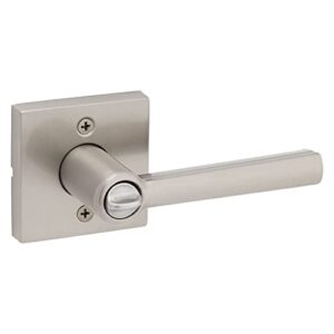 Kwikset 97402-827 Montreal Keyed Entry Lever, Featuring Microban, Satin Nickel, 2 Handle