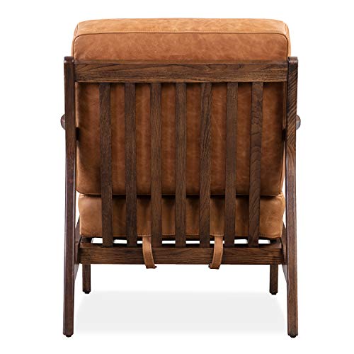 POLY & BARK Verity Lounge Chair, Cognac Tan