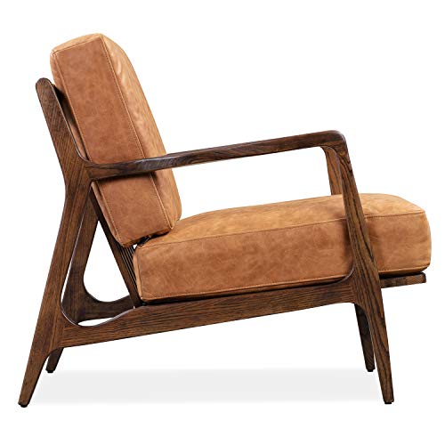 POLY & BARK Verity Lounge Chair, Cognac Tan