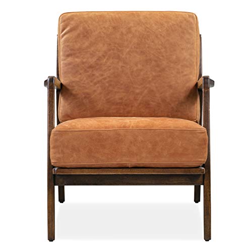 POLY & BARK Verity Lounge Chair, Cognac Tan