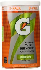 gatorade thirst quencher powder packet g – lemon lime (8 per pack)