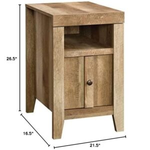 Sauder Dakota Pass Side Table, Craftsman Oak finish