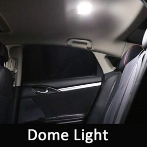 17pcs Pilot Interior LED Lights Kit Super Bright LED Map Dome Light Bulbs for 2009 2010 2011 2012 2013 2014 2015 Honda Pilot All Models