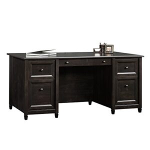 Sauder Edge Water Executive Desk, Estate Black finish